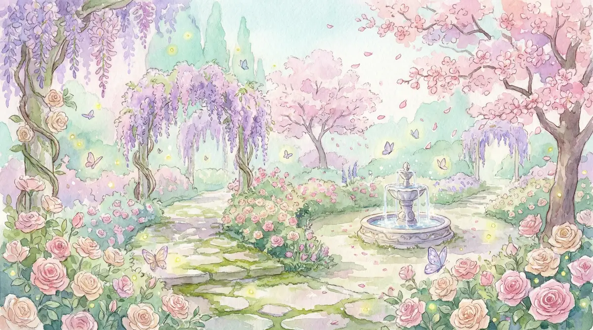 女性向视频 APP - 梦幻花园背景